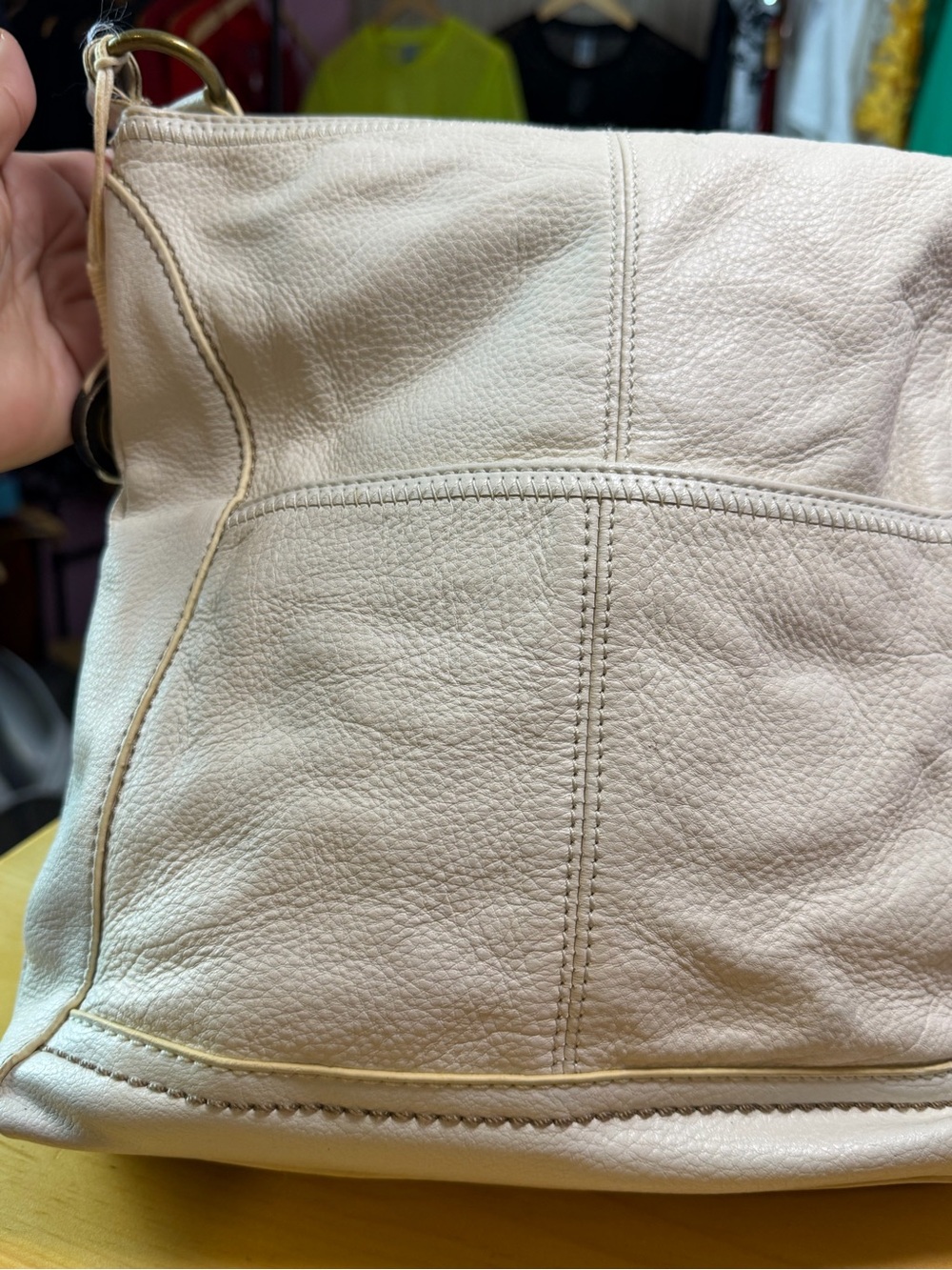 The Sak Cream Crossbody Bag – Soft Leather Everyday Sling - Picture 6 of 16
